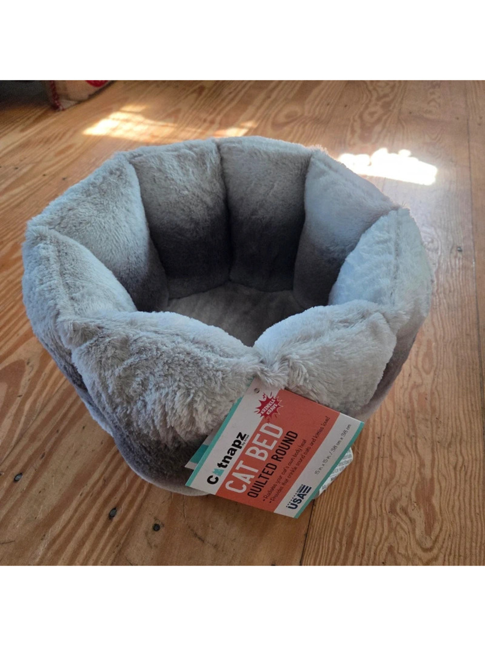 Catnapz Quilted Round Cat Bed NWT
